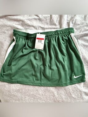 Nike Green Athletic Skirt with White Waistband
